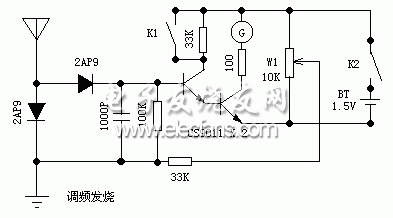 微功率发射机用场强仪电路  第1张