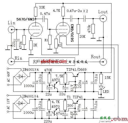 实用电子管前级电路  第1张