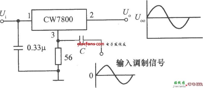 基于CW7800的功率调幅器电路图  第1张