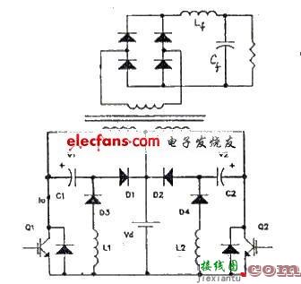 无损吸收推挽变换器电路  第1张