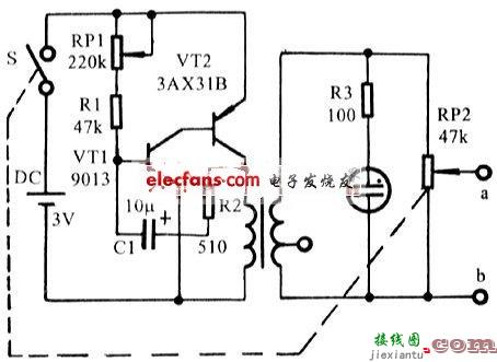 头痛电子理疗电路  第1张