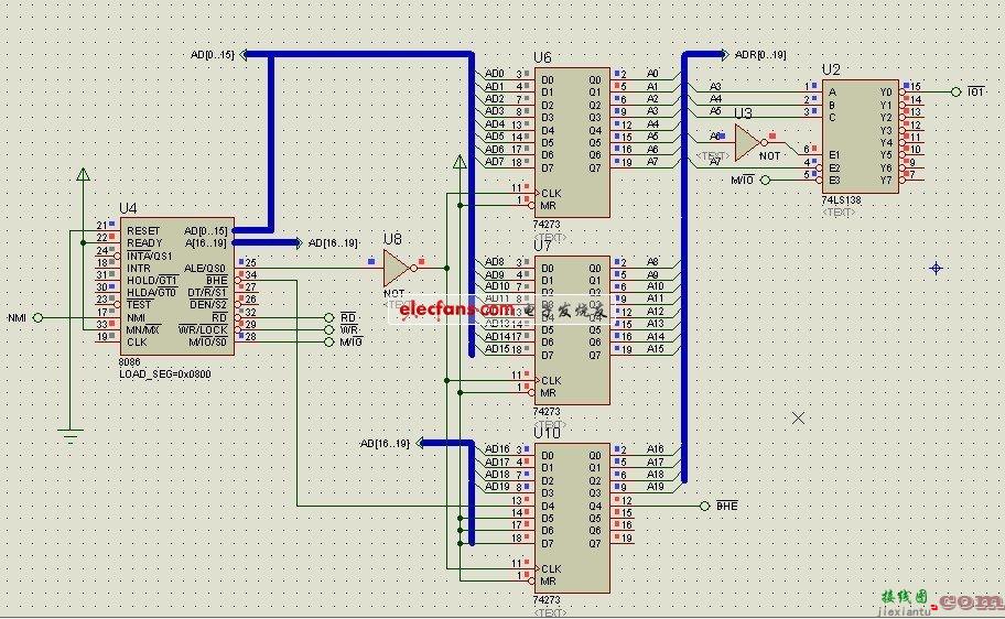 8255数码管显示线路图  第1张