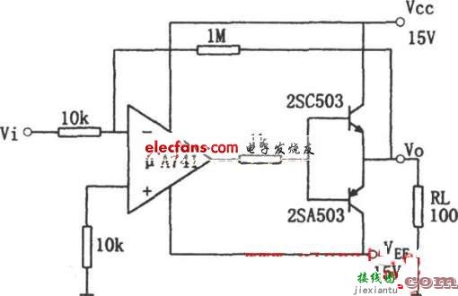 基于μA741的电流扩展实用电路图  第1张