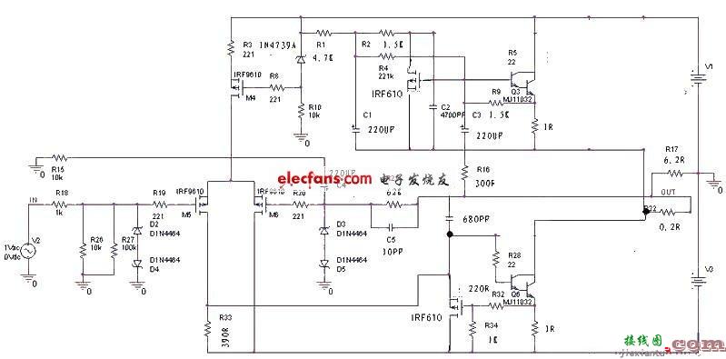 MJ11032在A5线路上的应用电路  第1张