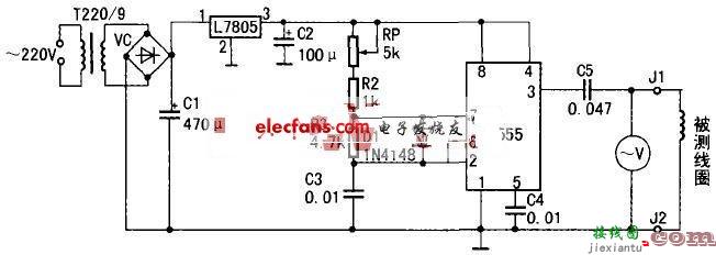 实用线圈匝间短路测试器电路  第1张