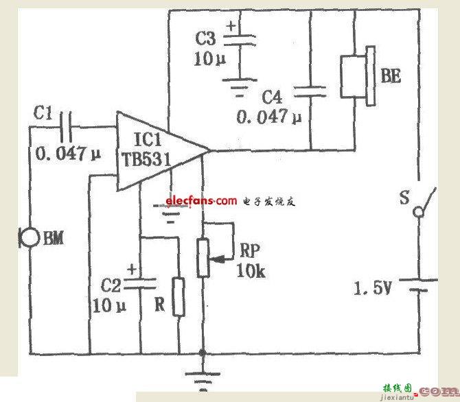 袖珍型助昕器电路  第1张