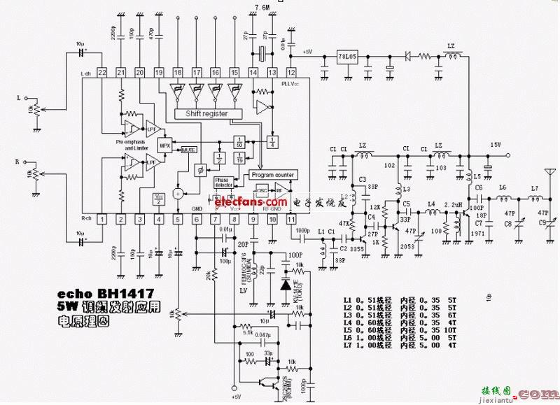 BH1417调频发射电路  第1张