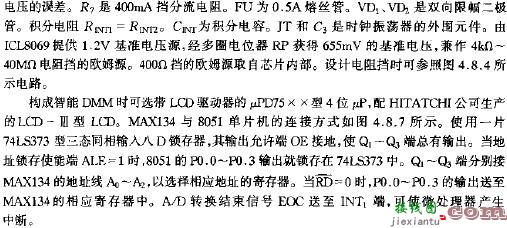 由MAX134构成数字多用表的基本电路  第1张