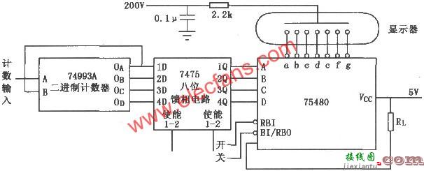 SN75480高压七段译码器/阴极驱动器  第1张