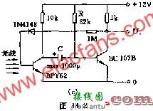 光敏单稳态触发器电路图  第1张