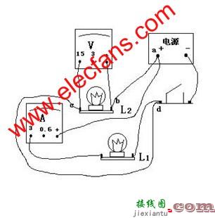 并联电路实物连接图  第1张