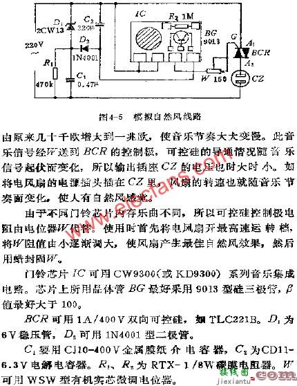 电风扇模拟自然风电路图  第2张