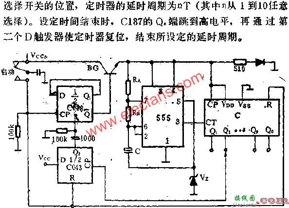 时基集成电路组成长延时电路图  第1张