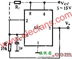 时基集成电路组成输出200MA的方波发生器电路图  第2张