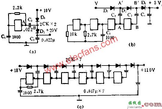 与非门组成倍压电路图  第1张