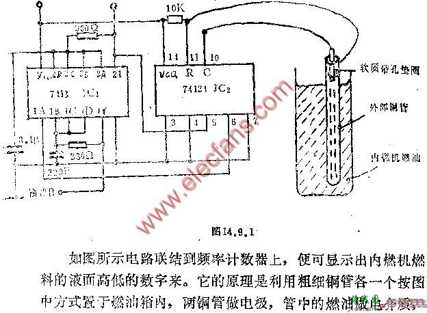 燃烧液面显示器电路图  第1张