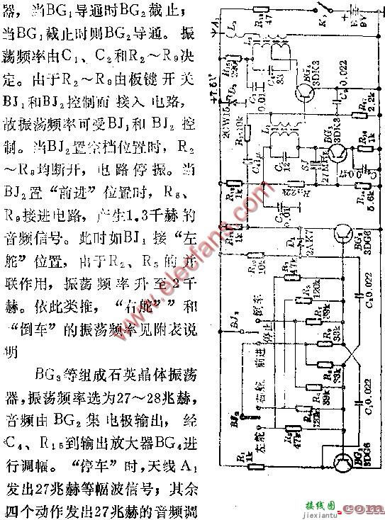 三通道无线电遥控器电路图  第2张