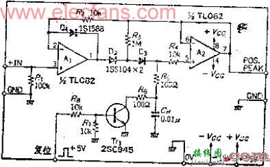 单脉冲电压正向峰值保持电路  第1张