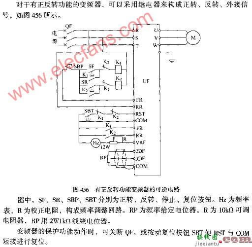 有正反转功能变频器的可逆电路图  第1张