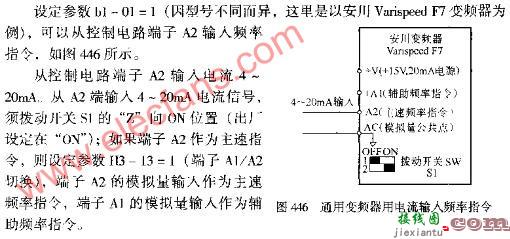 通用变频器用电流输入频率指令图  第1张