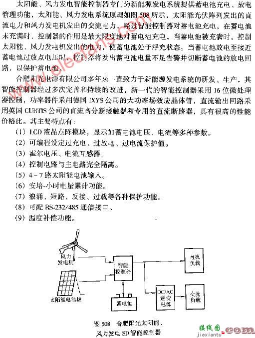 合肥阳光太阳能风力发电SD智能控制器电路图  第1张