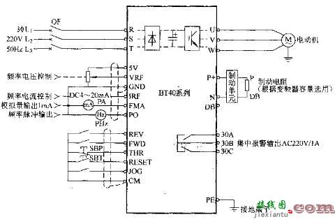 森兰BT40用外部信号运行电路图  第1张