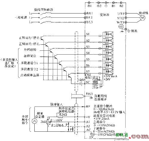 通用变频器采用晶体管输入信号图  第1张