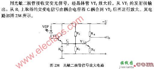 光敏二极管信号放大电路图  第1张