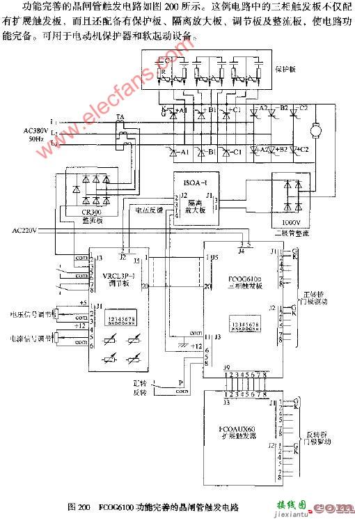 FCOG6100功能完善的晶闸管触发电路图  第1张