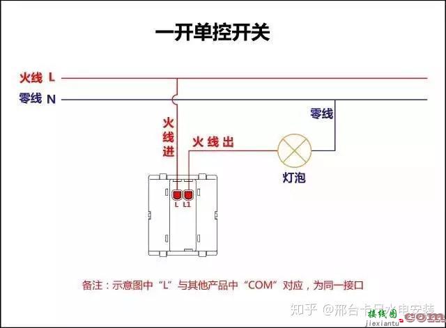 电工必备单控 双控 三控 四控开关接线图  第10张