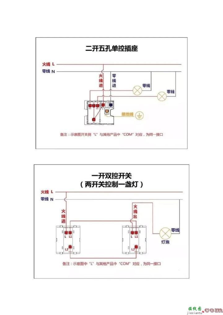 百张电工接线示意图快来收藏吧  第3张