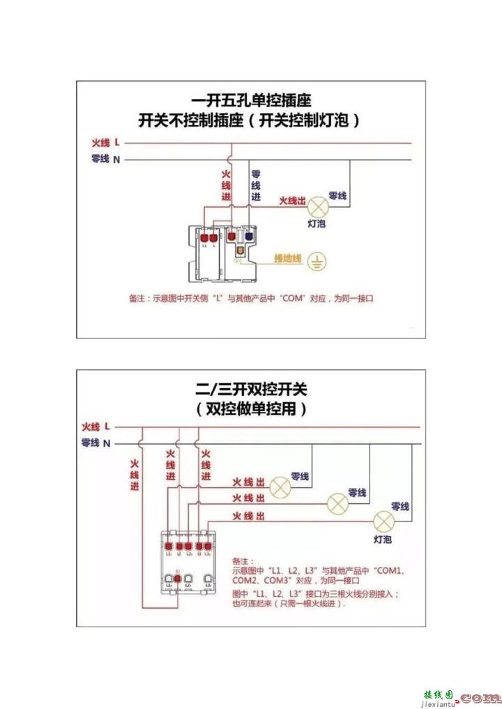 百张电工接线示意图快来收藏吧  第5张