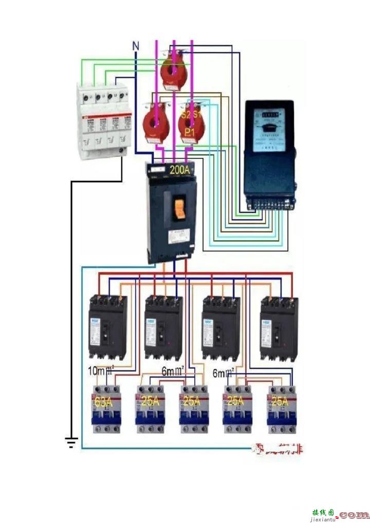 百张电工接线示意图快来收藏吧  第20张