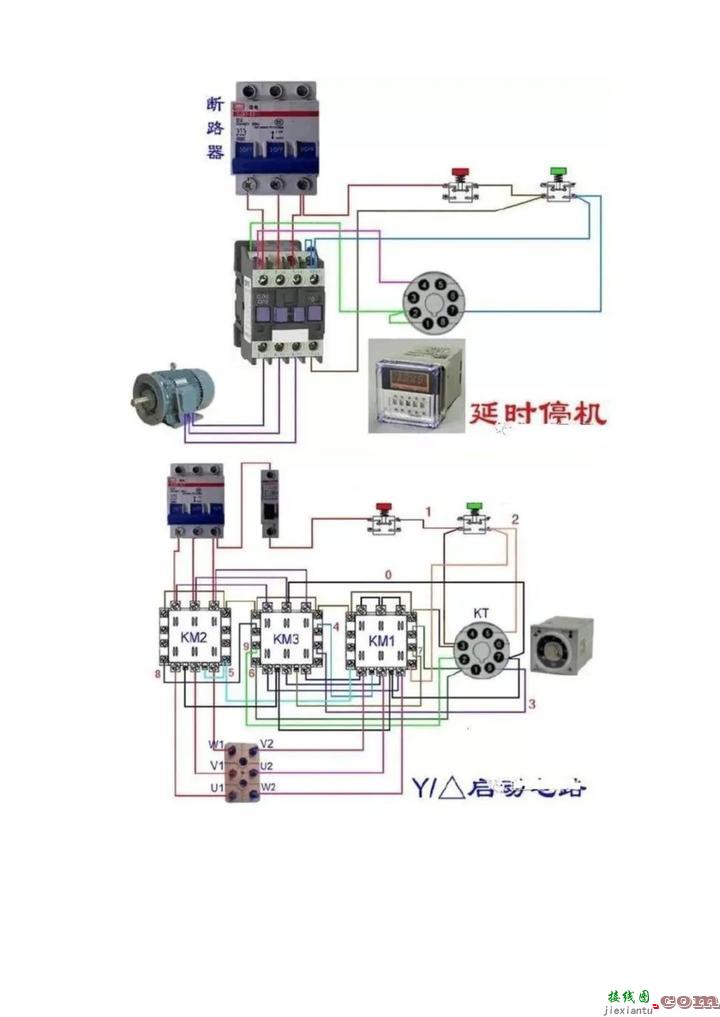 百张电工接线示意图快来收藏吧  第38张