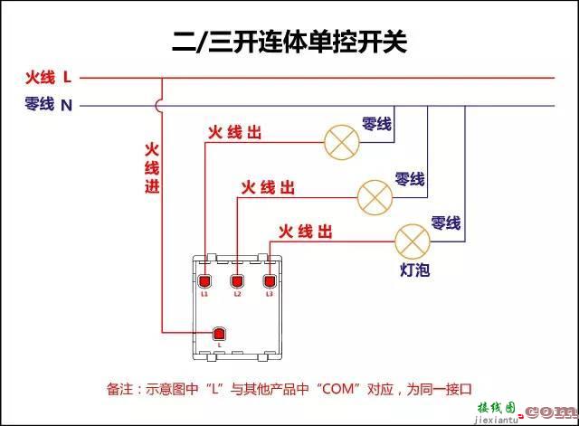 最全开关接线图：单控、双控、三控、四控......  第13张