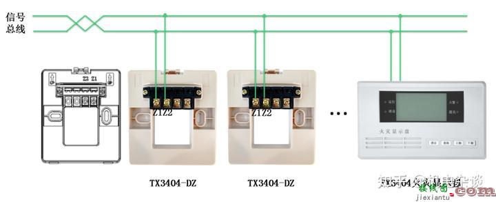 二线制火灾自动报警及联动控制系统接线图（例泰和安）  第6张