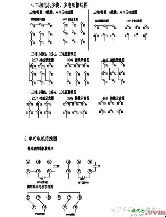 三相电机接线图,单相电机接线图  第3张