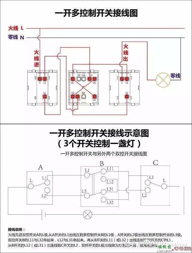 最全开关接线图！？直接拿走！不用谢！  第10张