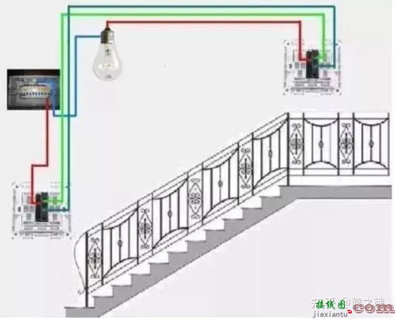 单控、双控、三控、四控开关接线图  第13张