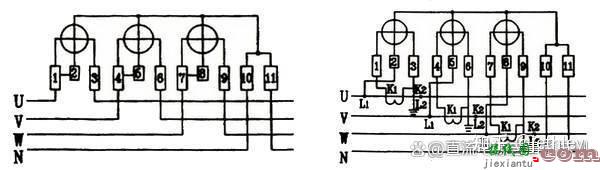 关于电源三相四线电表接线图  第1张