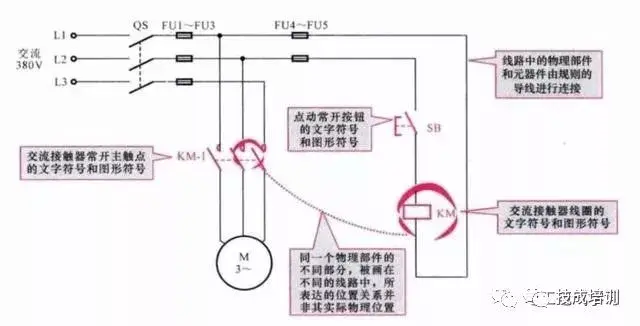 教你7步就能学会电工线路识图的基本方法  第4张