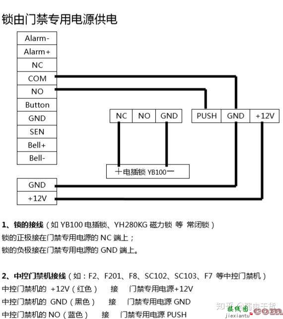 门禁控制系统接线原理图，如何安装布线？一文了解清楚  第5张