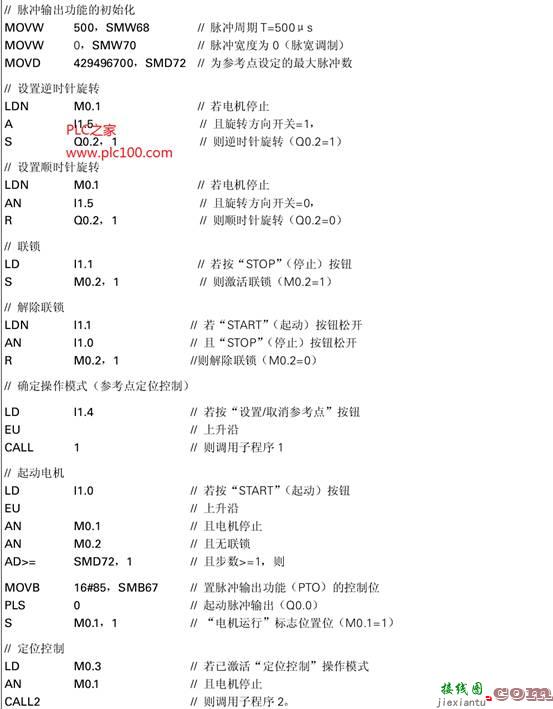 西门子PLC集成脉冲输出通过步进电机进行定位控制  第7张