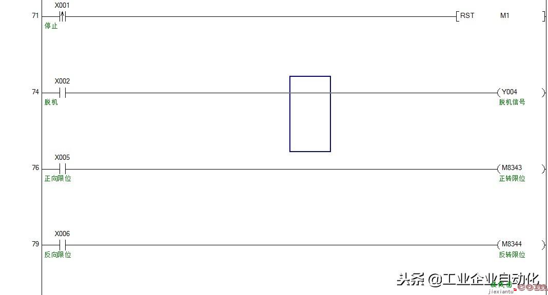 三菱PLC控制步进电机驱动刀具位移的绝对位置定位指令代...  第8张