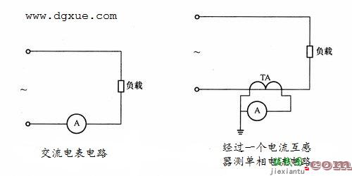 经过一个电流互感器测量单相电流的电路  第1张