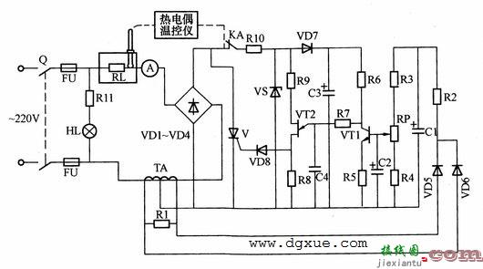 管式高温电炉晶闸管恒流源电路  第1张