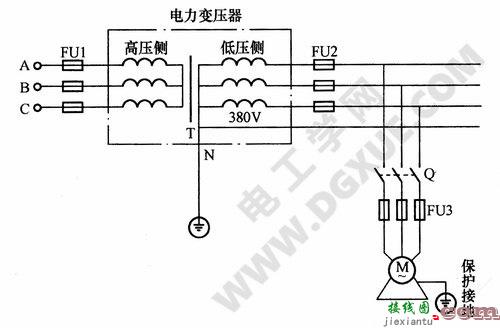 电动机保护接地电路图  第1张