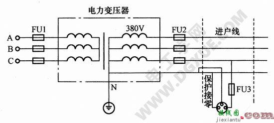 用电器插座保护接零电路图解  第1张