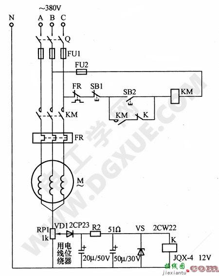 星形连接电动机缺相保护电路图解  第1张