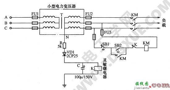 低压电压型触电保护器应用电路图解  第1张